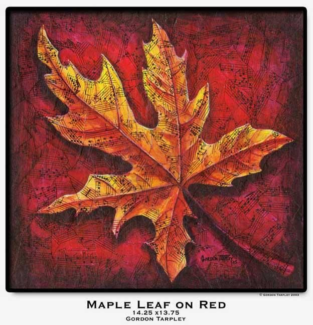 Peinture intitulée "Maple Leaf" par Gordon Tarpley, Œuvre d'art originale