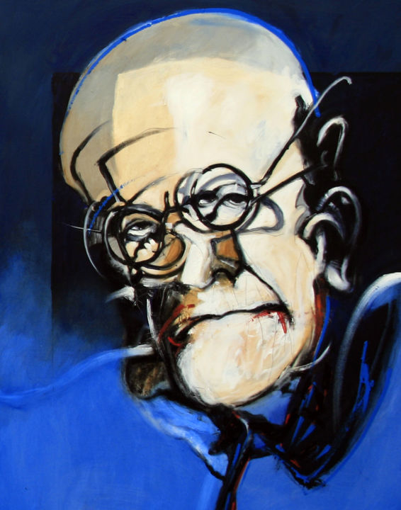 FREUD TRYPTIC REVISITED PANEL 3 绘画, 28.7x23.6 in