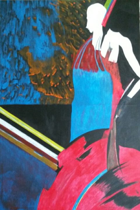 Le boucher des âmes (butcher of souls) 绘画, 22.1x15 in