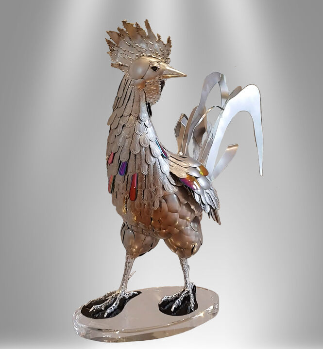 Le Coq 雕塑, 26.4x26.8 in