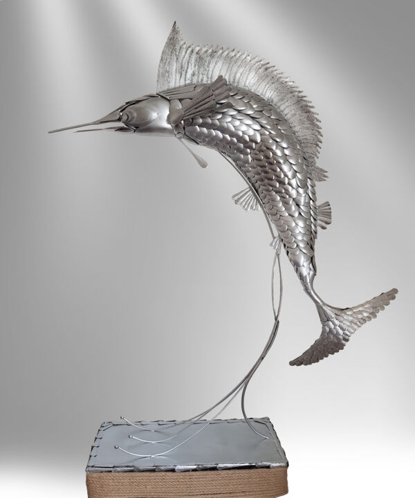 L'espadon voilier 雕塑, 59.1x55.1 in
