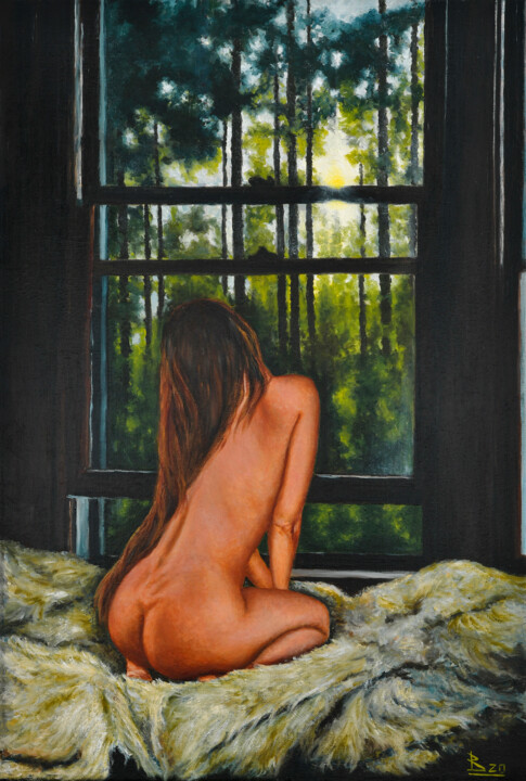 Morning dreams 绘画, 23.6x15.8 in