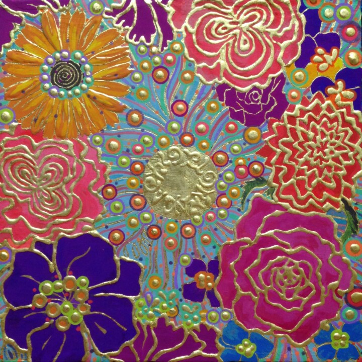 PRECIOUS SMILING 绘画, 13.1x13.1 in