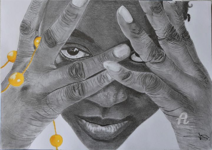 Black Ladie 图画, 11.8x15.8 in