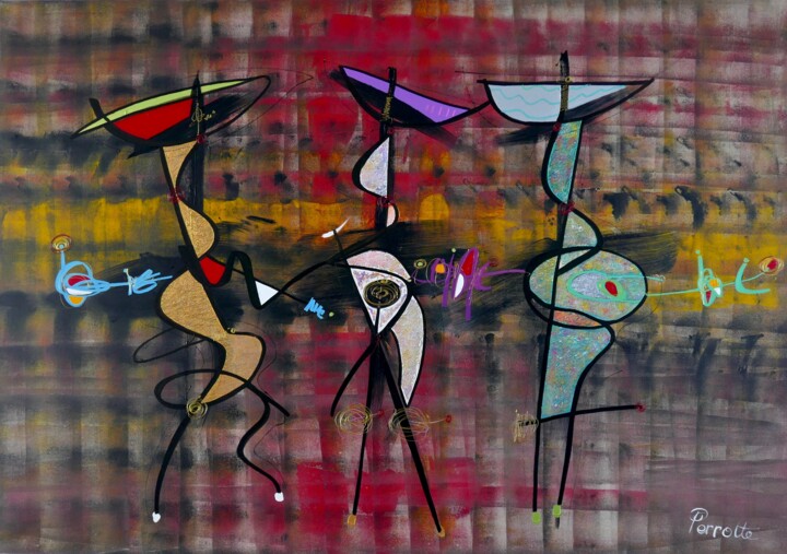 CHICANA 绘画, 44.9x63.8 in