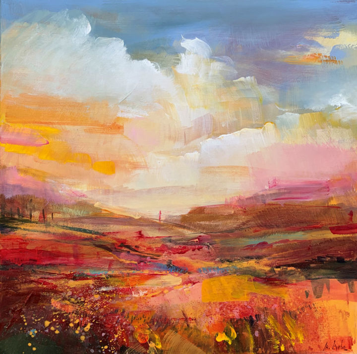 Colorful summer 绘画, 19.7x19.7 in