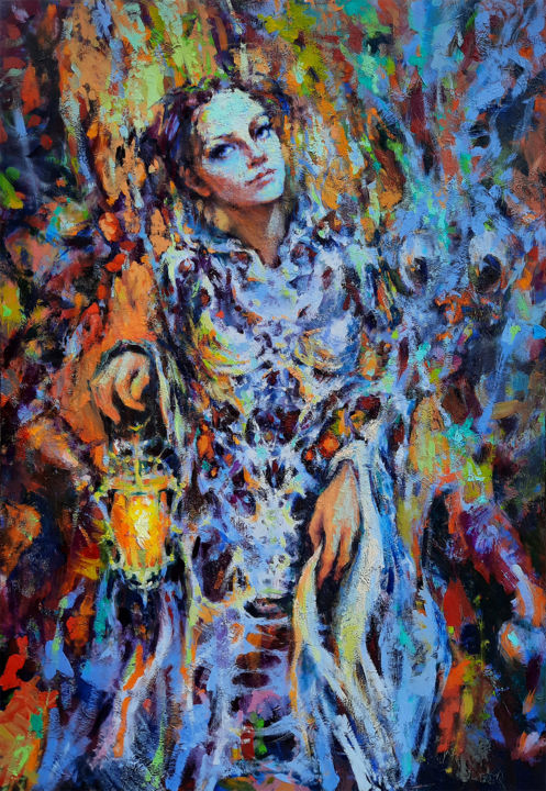 Alice's Voices 绘画, 35.4x23.6 in