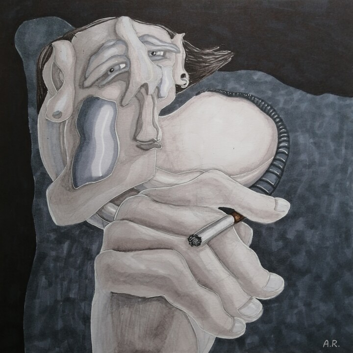 Long conversations 图画, 11.8x11.8 in