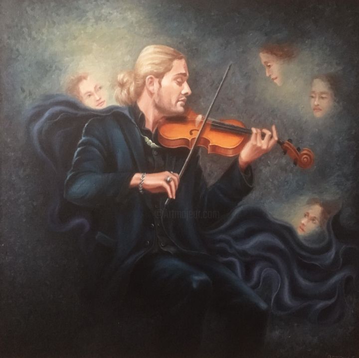 Портрет Дэвида Гарретта 绘画, 39.4x39.4 in