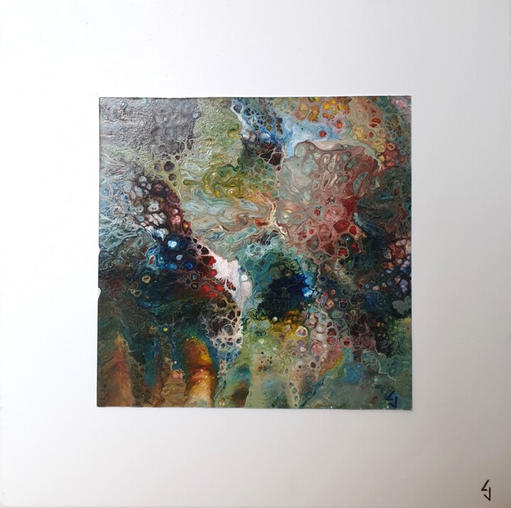 Peinture intitulée "voyage au pays des…" par Claude Goasguen, Œuvre d'art originale, Acrylique