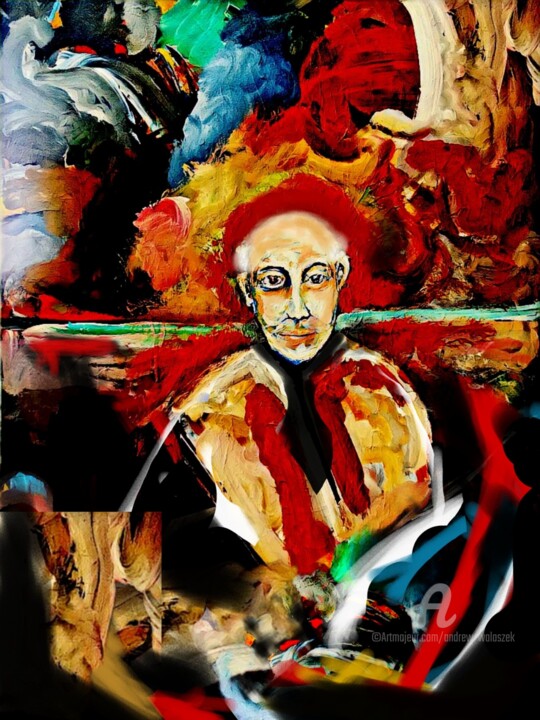 Digital Arts titled "Artist at work" by Andrew Walaszek, Original Artwork, Digital Painting