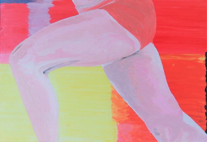 running 2 绘画, 15x21.7 in