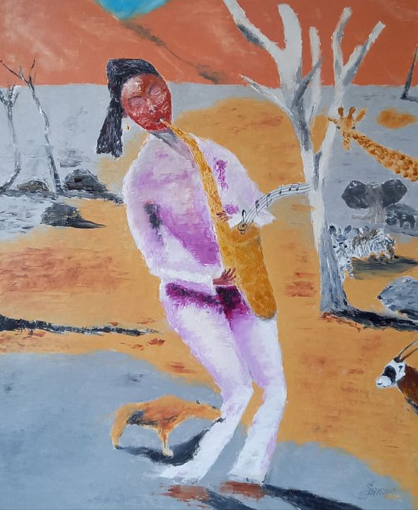 244 Namibie insolite 绘画, 25.6x19.7 in