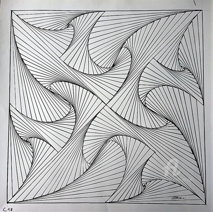 绘画,  17.7x17.7 in 