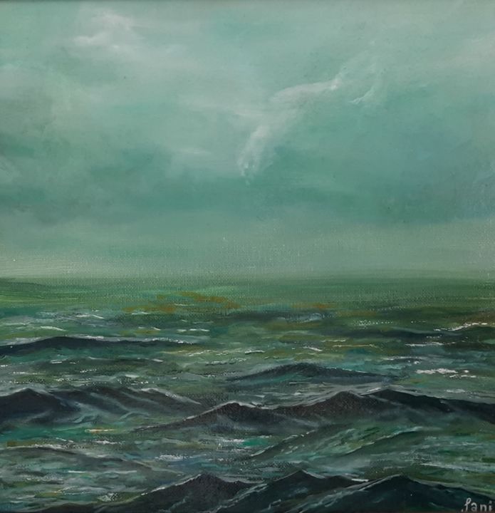 제목이 "After the storm"인 미술작품 Jani Rossouw로, 원작, 기름