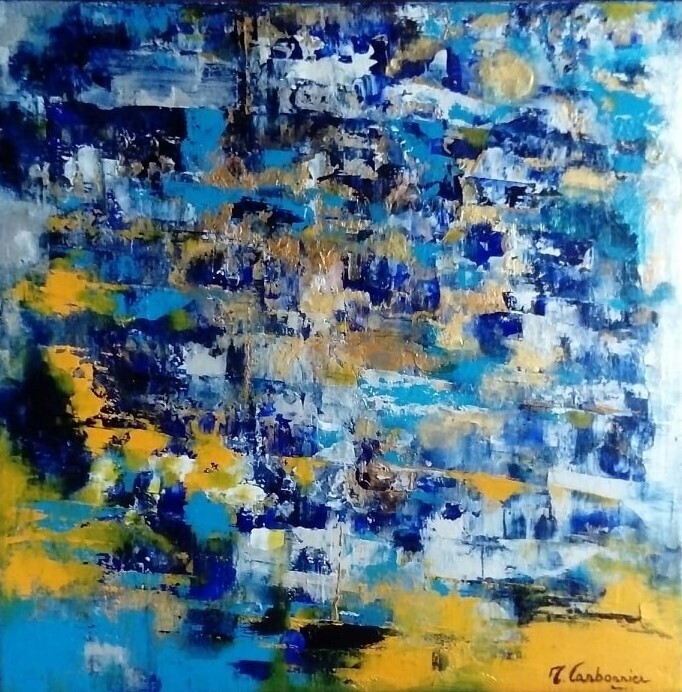 绘画 标题为“Abstraction 5” 由Myriam Carbonnier, 原创艺术品, 丙烯
