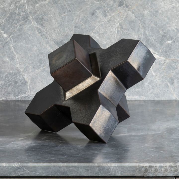 Cadzand - black 雕塑, 7.9x8.7 in