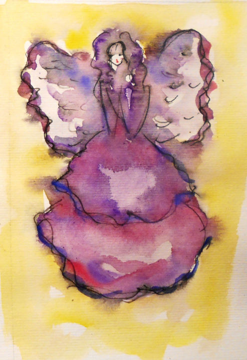 绘画,  4.7x3.2 in 