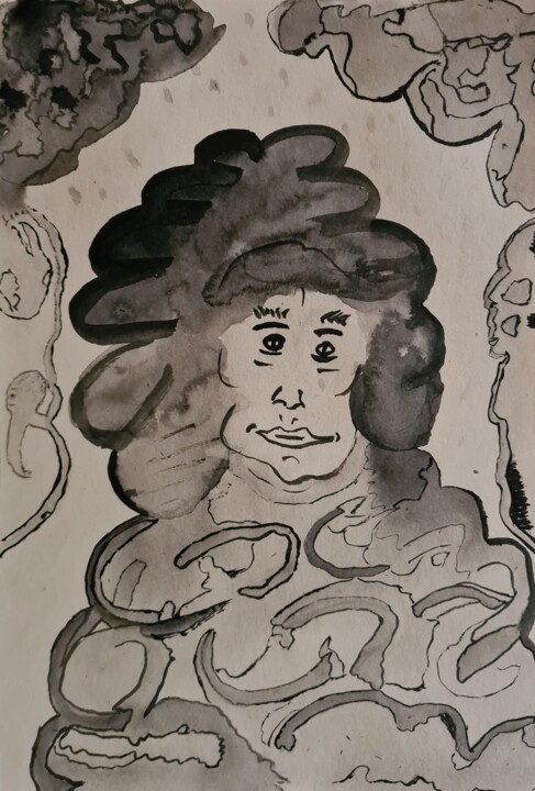 L'Homme nuage 图画, 8.3x5.8 in