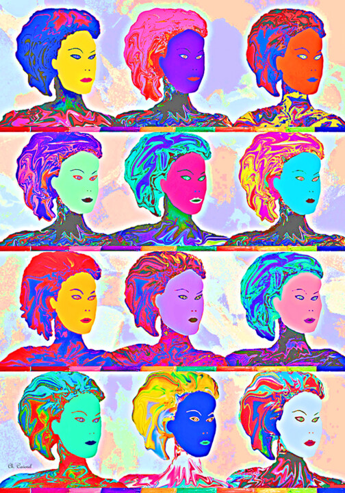 Mondialisation 绘画, 35.4x24.8 in