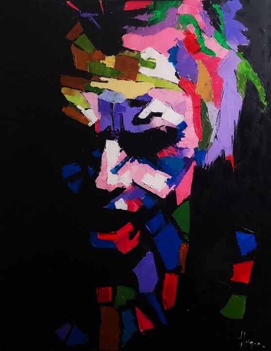 joker version pop art 绘画, 36.2x28.7 in