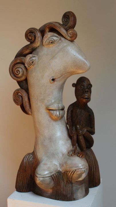 Z cyklu "Kultowe Kino Johansona" 雕塑, 21.3x11 in