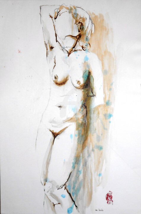 Légère et forte en même temps Pintura, 23,6x15,8 in