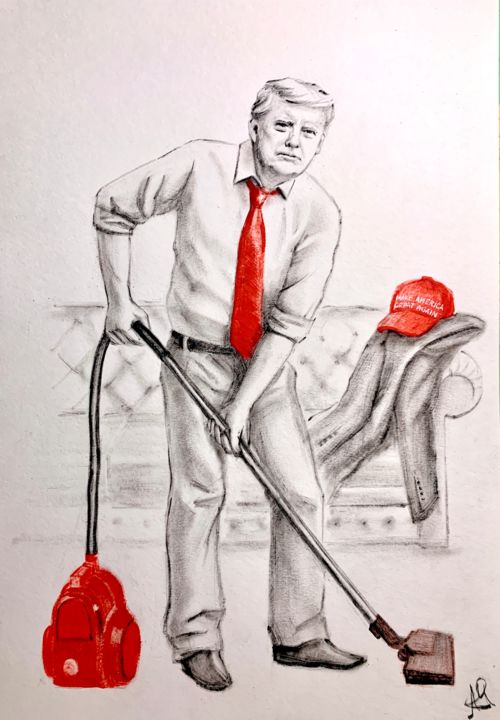 He is free! (Donald Trump) 图画, 15.8x11.8 in