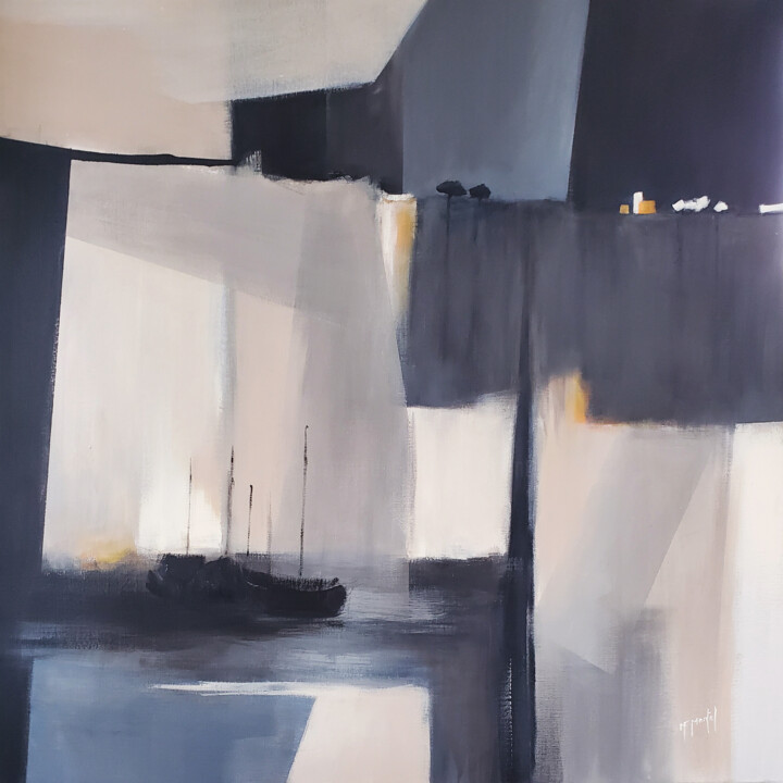 Crépuscule 绘画, 31.5x31.5 in