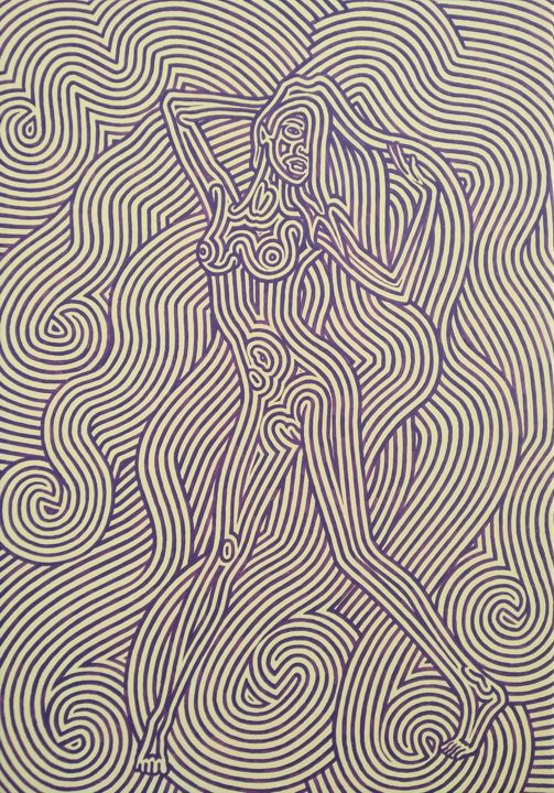 Ballerina in giallo 绘画, 19.7x13.8 in