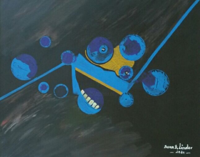 Clown de l'horreur 1 绘画, 9.5x11.8 in