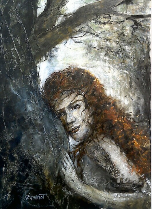 Peinture intitulée "L'espoir grandit" par Isabelle Derangere, Œuvre d'art originale, Huile