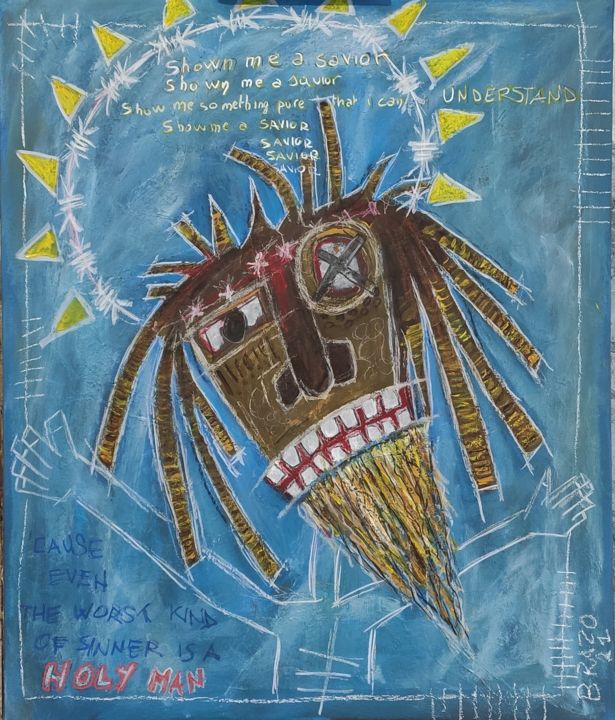 holy man 绘画, 23.6x19.7 in
