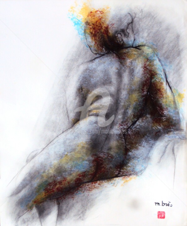 Dos musclé Pintura, 23,6x19,7 in