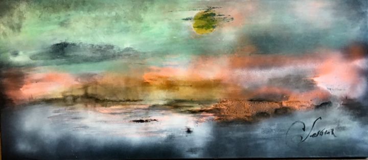 絵画,  15x33.9 in 