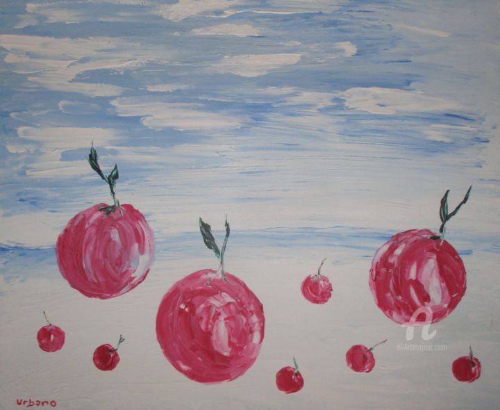 Couleurs Bleu Blanc Rouge 绘画, 21.3x25.6 in