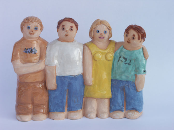 Famille Belge 雕塑, 5.9x7.9 in