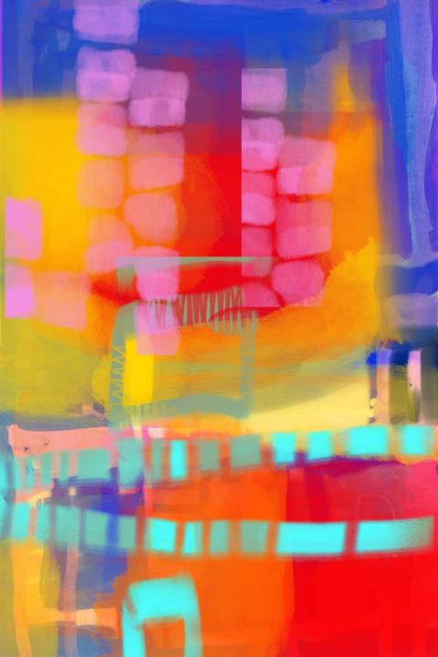 Digital Arts titled "Backstage" by Grant Stewart, Original Artwork, Digital Painting
