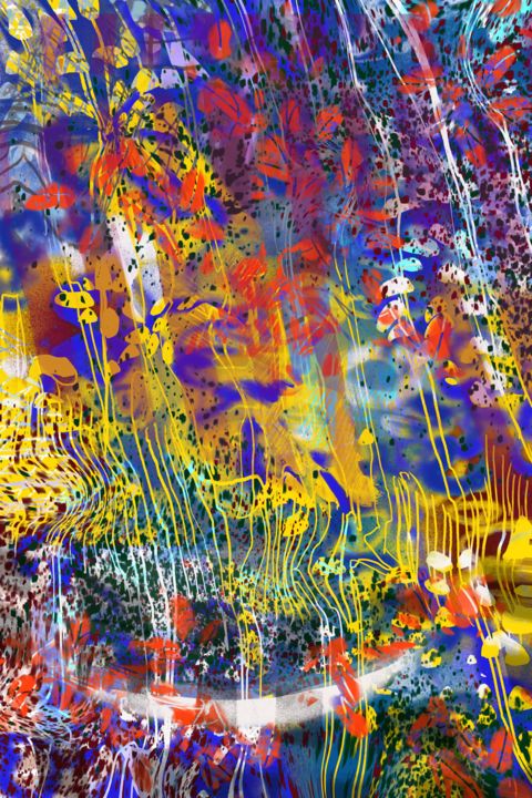 Digital Arts titled "Roots and stems" by Grant Stewart, Original Artwork, Digital Painting