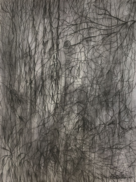 Sous le saule 图画, 15.8x11.8 in