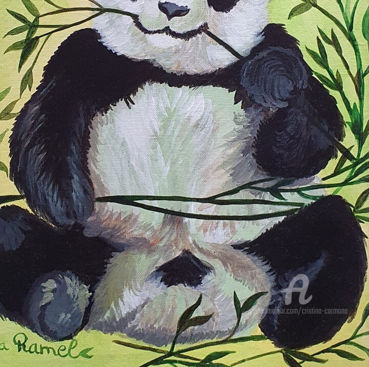 panda 绘画, 15.8x11.8 in
