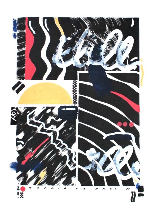 Hear it 绘画, 11.6x8.3 in