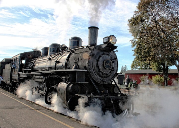 Photography titled "Steam Engine" by Leo Tujak, Original Artwork, Digital Photography