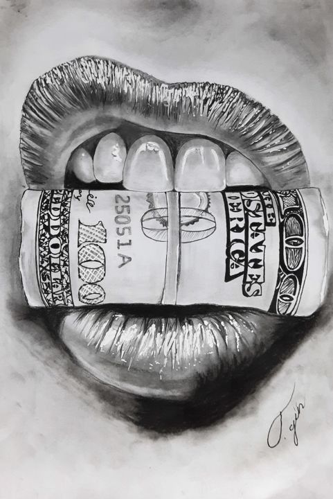 Drawing titled "Karakalem" by Tolga Gün, Original Artwork, Charcoal