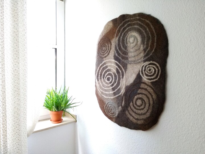 Arte tessile intitolato ""Spirals" from the…" da Galina Serdiucova, Opera d'arte originale, arazzo