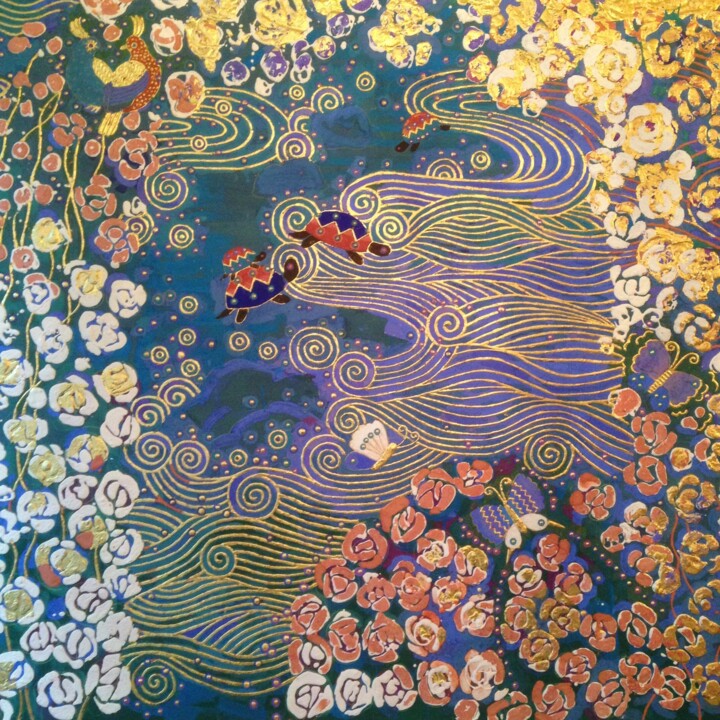 LOVE&PEACE a 绘画, 59.1x59.1 in