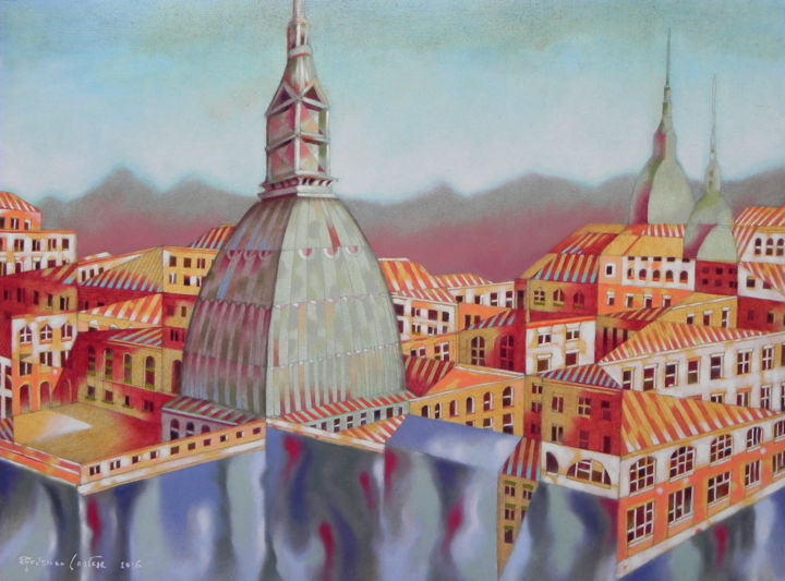 Memory of Turin 绘画, 14.6x19.7 in
