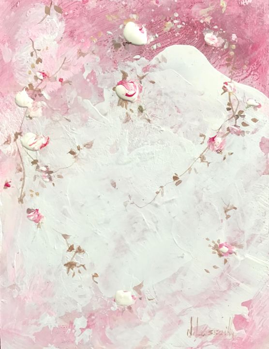 Peinture intitulée "Héloria - 1045" par Noëlle Lassailly, Œuvre d'art originale, Acrylique