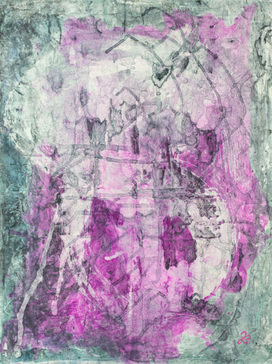 Wege im Dunkeln * Paths in Darkness 绘画, 31.5x23.6 in