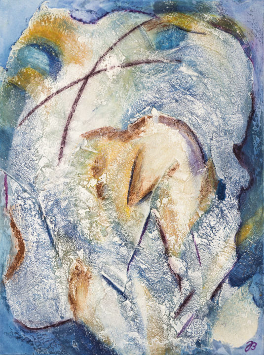 Begegnung unterwegs 绘画, 31.5x23.6 in